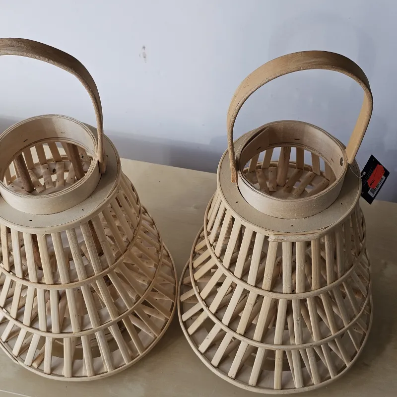 Houten Lantaarns – Decoratief, 2 Stuks